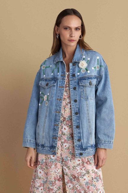 Geacă denim Attrattivo - imagine 4