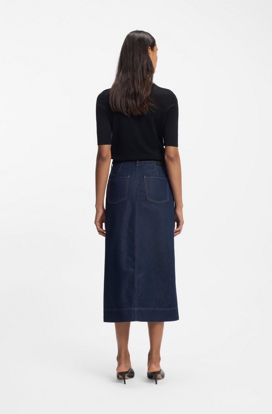 Fustă denim Boss Andreea - imagine 2