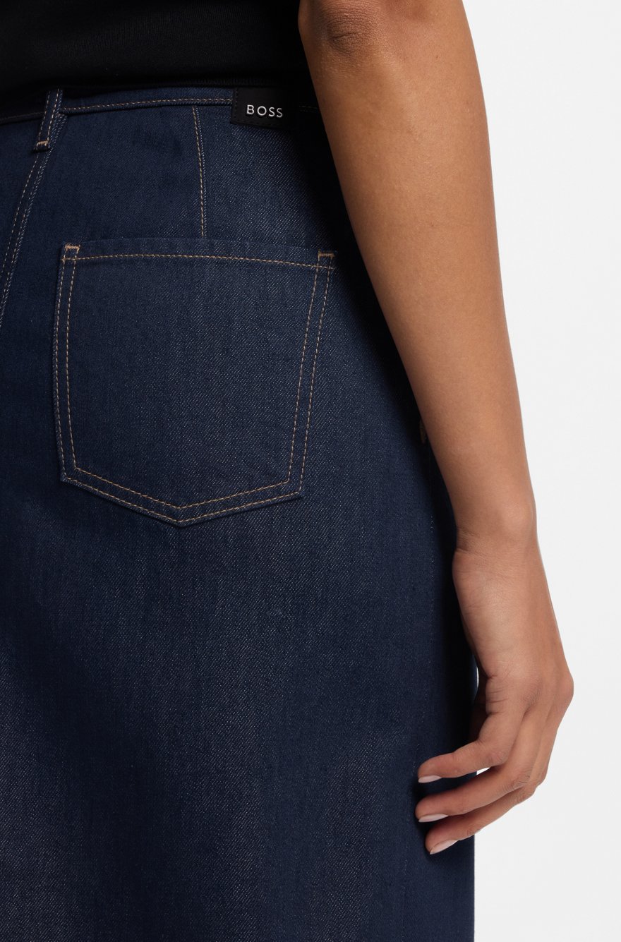 Fustă denim Boss Andreea - imagine 3