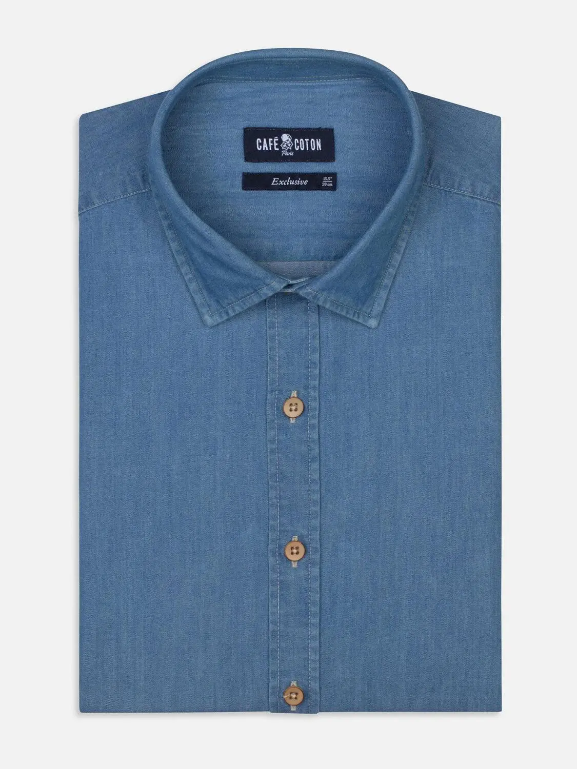 Camasa Cafe Coton Denim - imagine 4