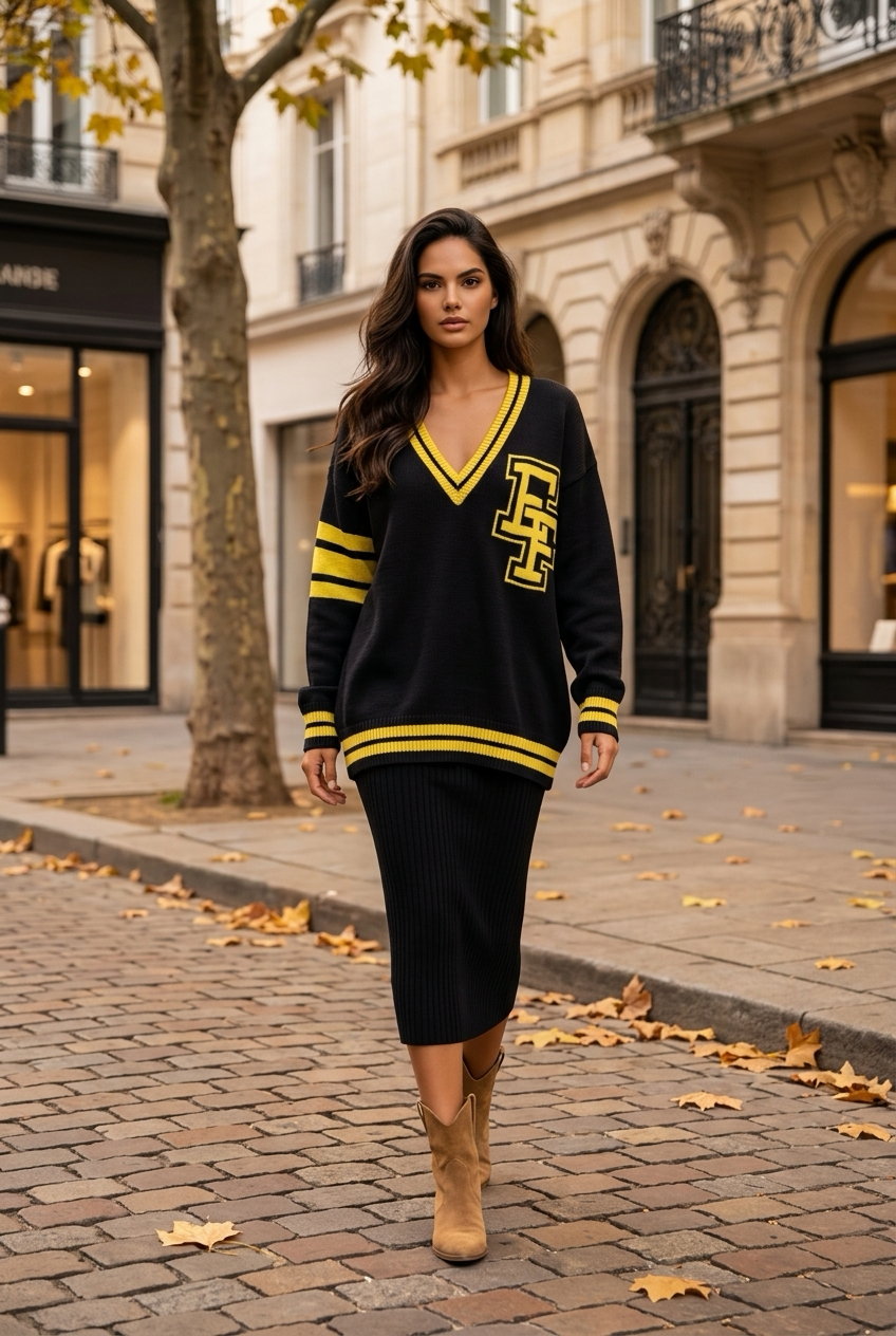 Pulover supradimensionat Elisabetta Franchi - imagine 3